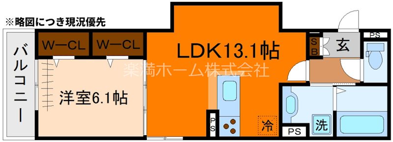 GRAMM下津林WEST 間取り