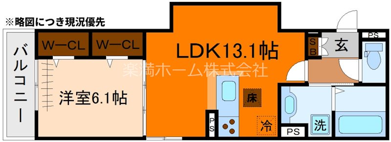 GRAMM下津林WEST 間取り