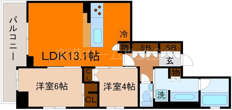 ジオエント御所北寺町通 間取り
