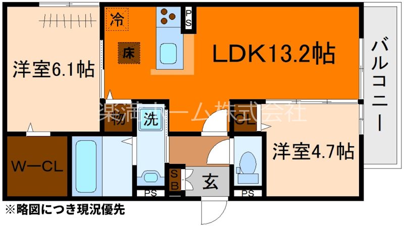 GRAMM下津林EAST 間取り