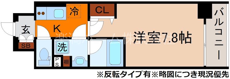CAVANA九条烏丸 間取り