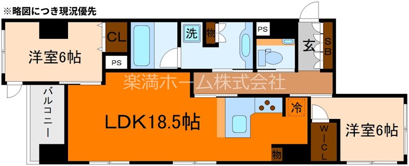 GRAN　LUXE御所南 間取り