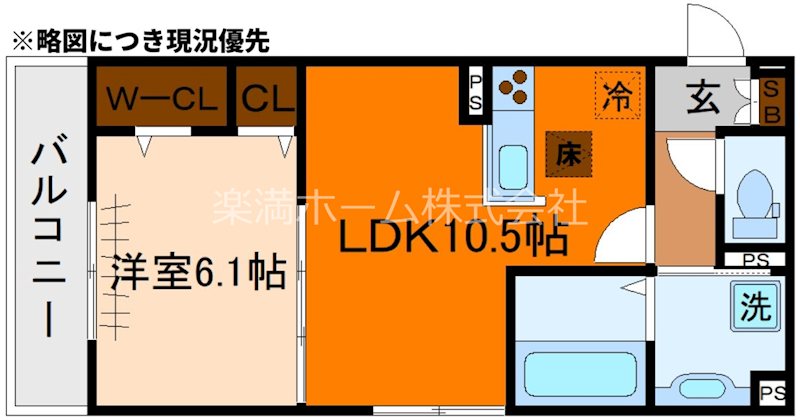 ＧRAMM竹田　B棟 間取り
