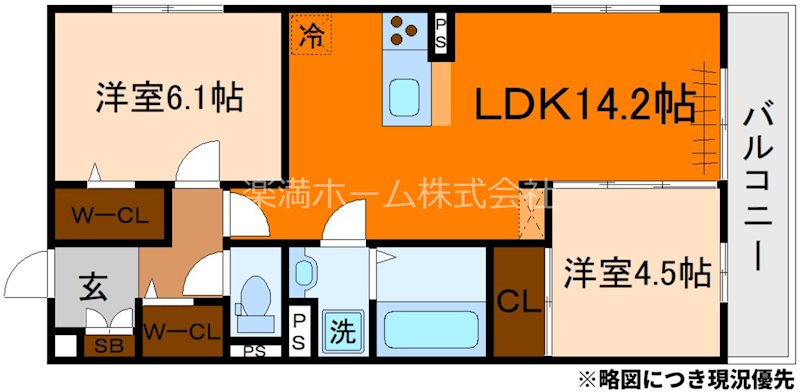 アレ・デ・フルール西向日駅前　北棟 間取り