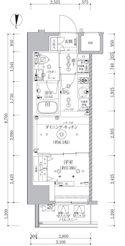 アルテシモクレルトルテ 間取り