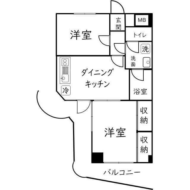 エスポワール中山 204号室 間取り