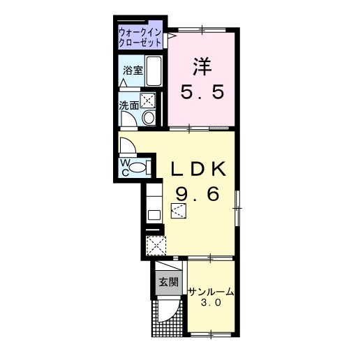 ブルーシャトー 間取り図