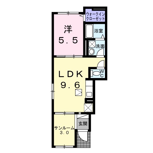 ブルーシャトー 間取り図