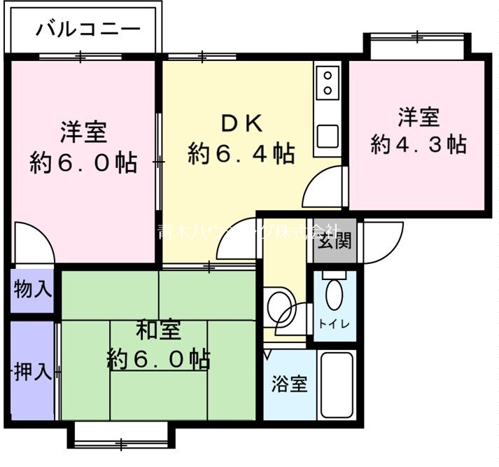 ボヌール深見Ａ 間取り図