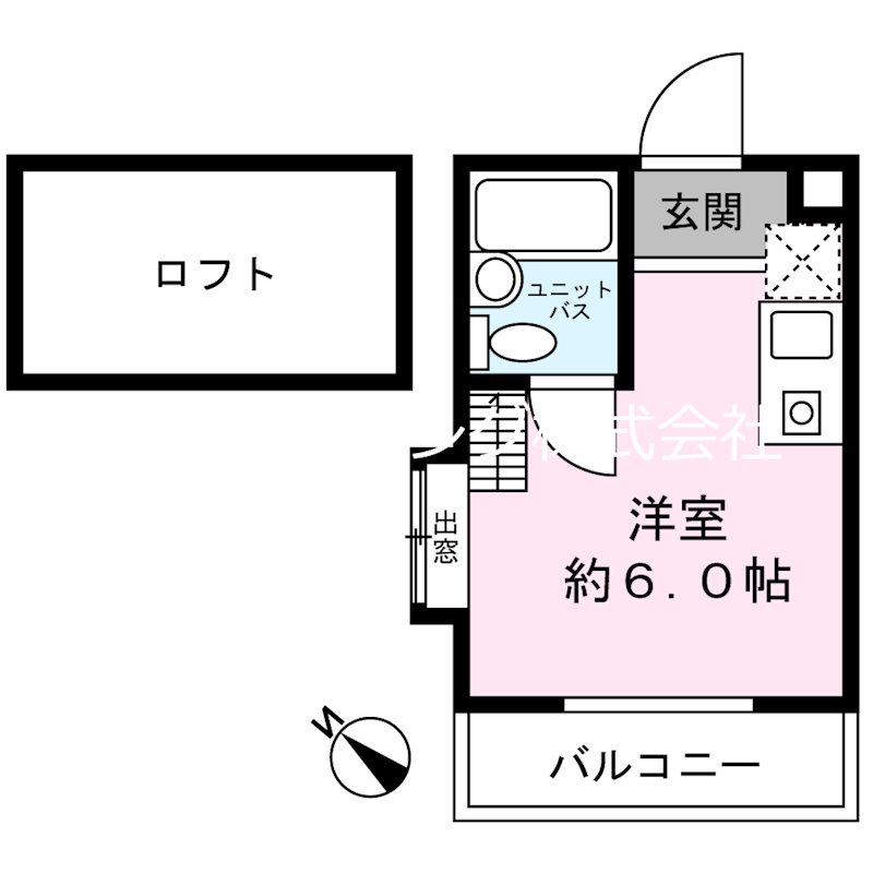 クリエート鴨居 201号室 間取り