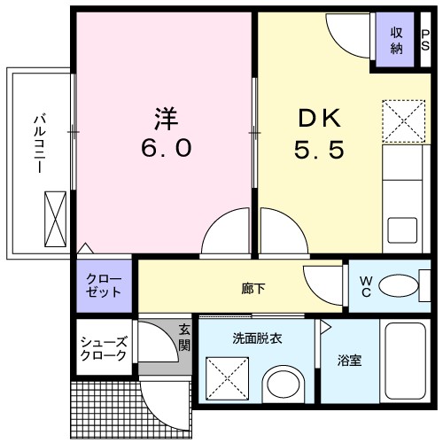 るるど 101号室 間取り