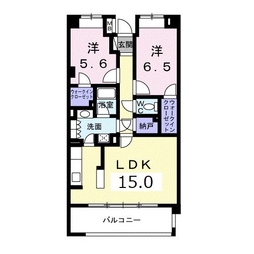 ノーブルフォレスタⅡ 304号室 間取り