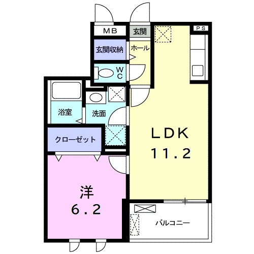 ベルコロレⅢ 間取り図