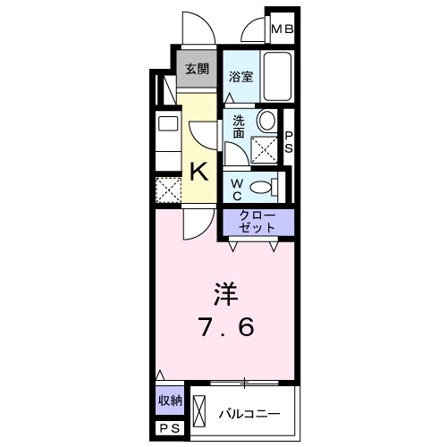 コート・ルージュ片倉 402号室 間取り