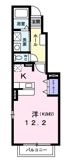 グリーンヴィラージュＢ棟 間取り図