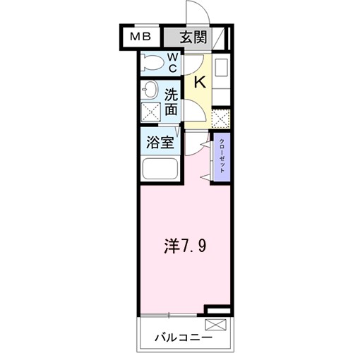 カーサ　プラシード 203号室 間取り