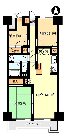 エンゼルハイム鹿浜第6 間取り