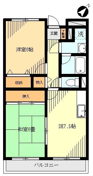 クレスト鹿浜 間取り