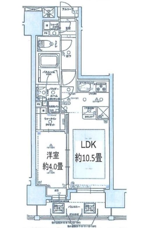 グローベルタワー梅島 間取り