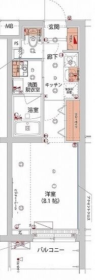 ハーモニーレジデンス新宿 THE NORTH 間取り