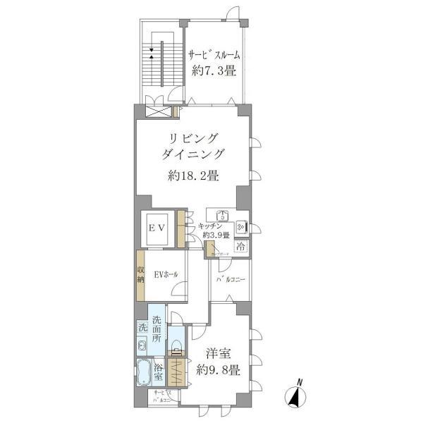 東京都渋谷区広尾１丁目 間取り