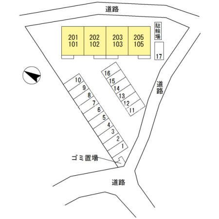 ノールフォンテーヌ 駐車場