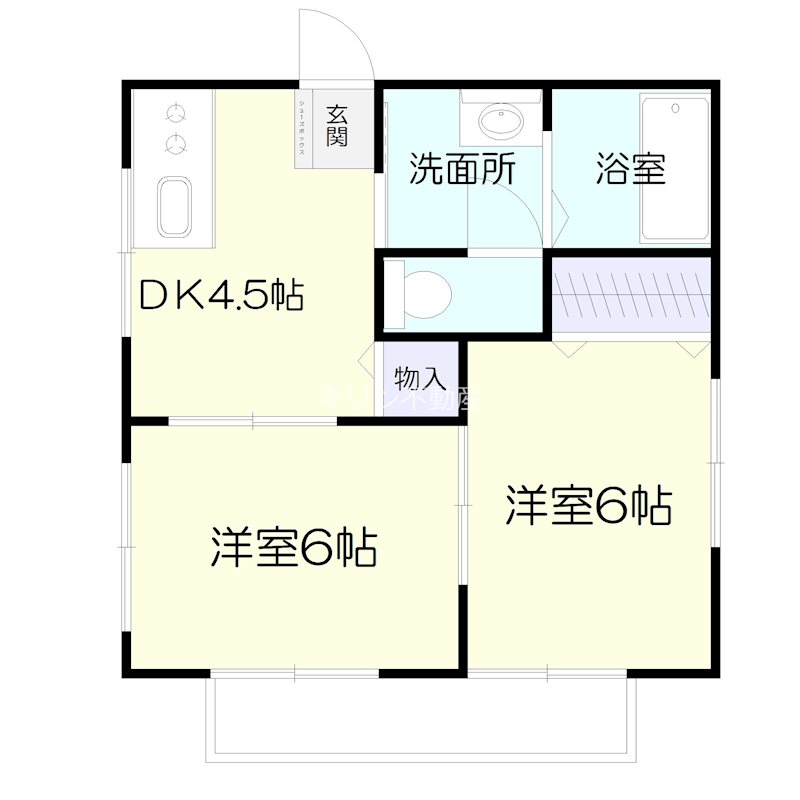 メゾンドフルールB 間取り