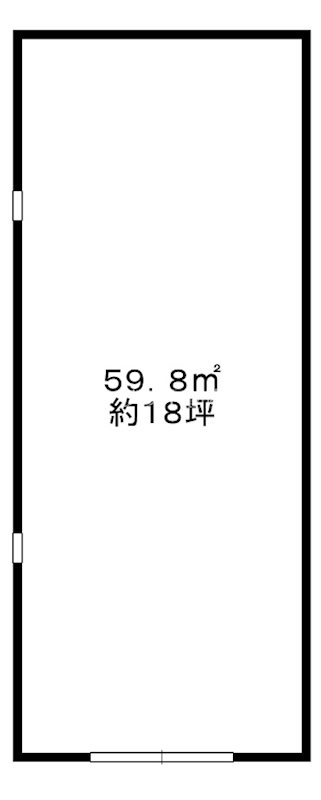 万年寺河田倉庫B 間取り