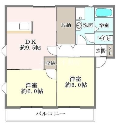 ハピネスⅠ  間取り