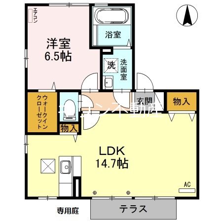 カームヒルズE 間取り