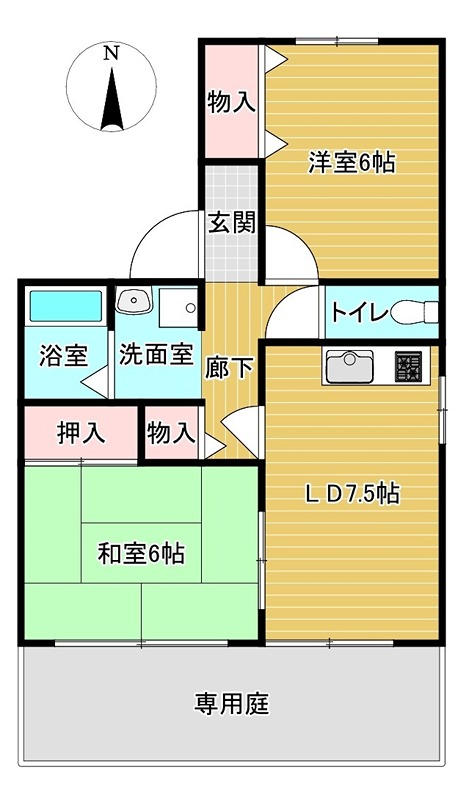 セジュールみなみ 間取り
