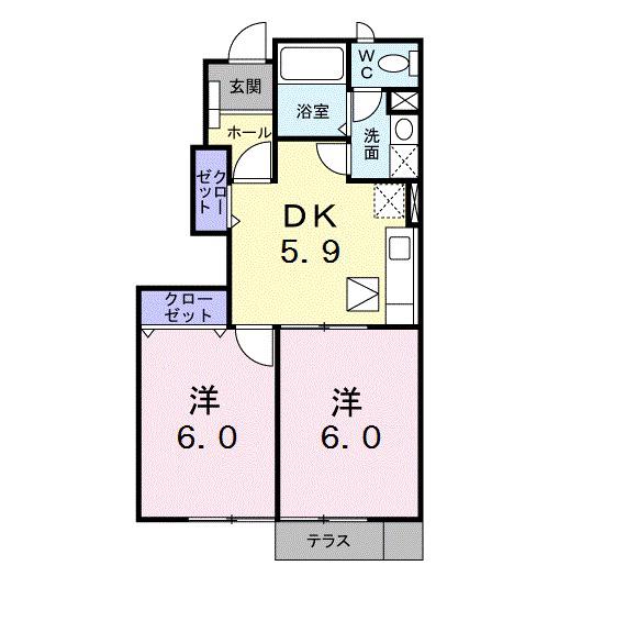 ソレイユ・Ｂ 間取り