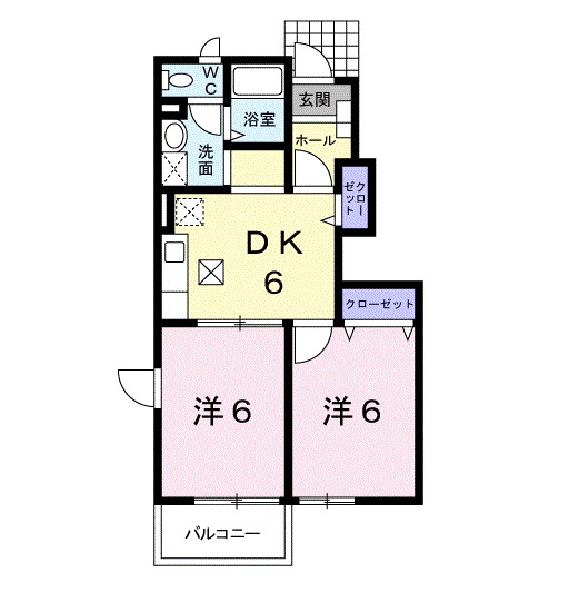 クレストールユキＢ 間取り