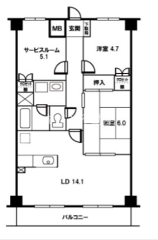 メルカード本庄 間取り