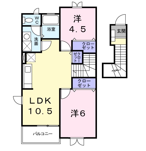 ソレイユ・Ｂ 間取り