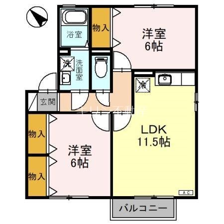 アットイーズⅢ 間取り