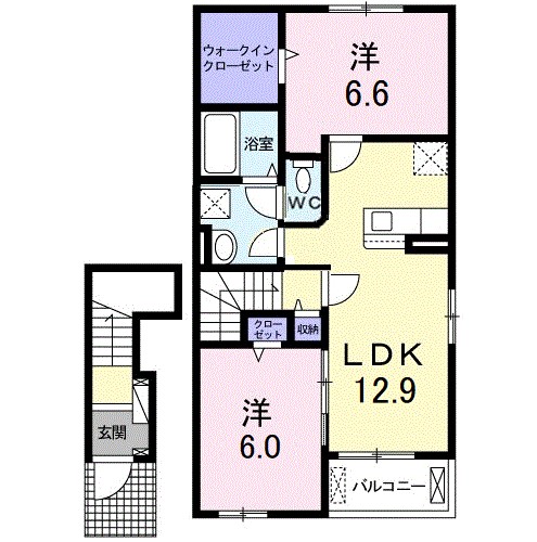 カルモ・ドゥーエ 間取り