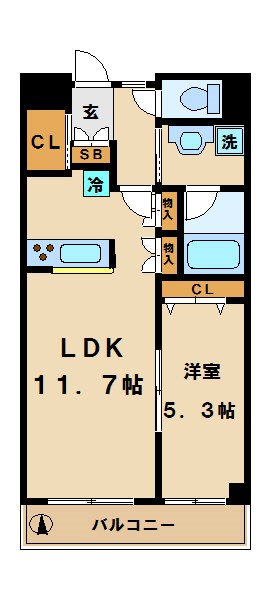 Prescelto弐番館 間取り