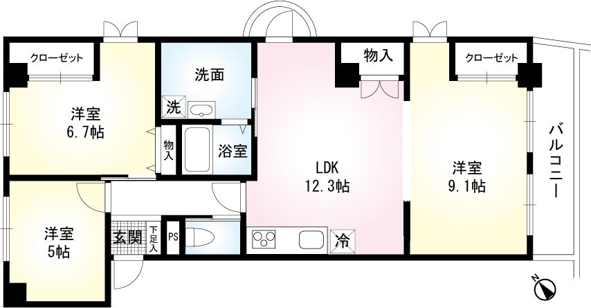 金津賀第５ビル 間取り