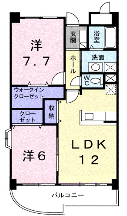 ドゥ グランデ Ⅱ 間取り