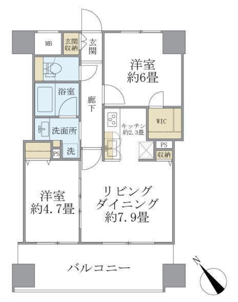 エミリブ東長崎 間取り