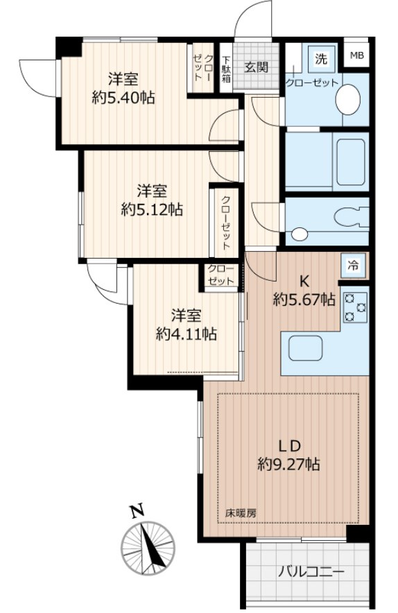 Beverly　Homes　豊島園 間取り