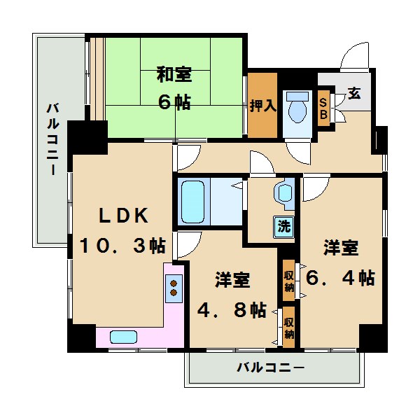 サンヴェリー真野 間取り