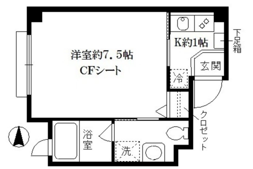 カーサ躑躅ヶ丘 間取り