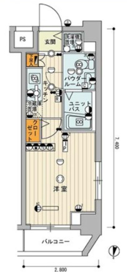 スカイコート中村橋第2 間取り