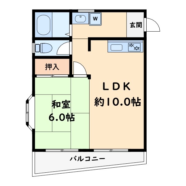 メゾン万里中村 間取り