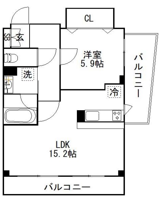 Prescelto弐番館 間取り