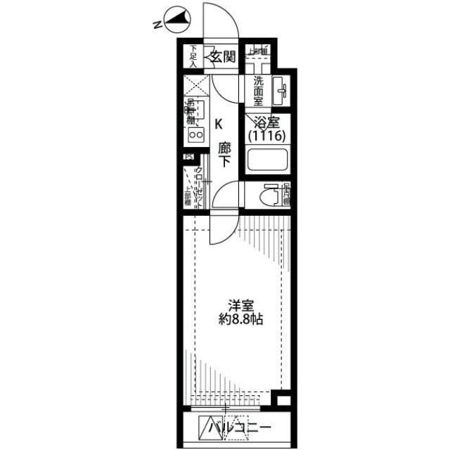 プレール・ドゥーク中野江原町 間取り