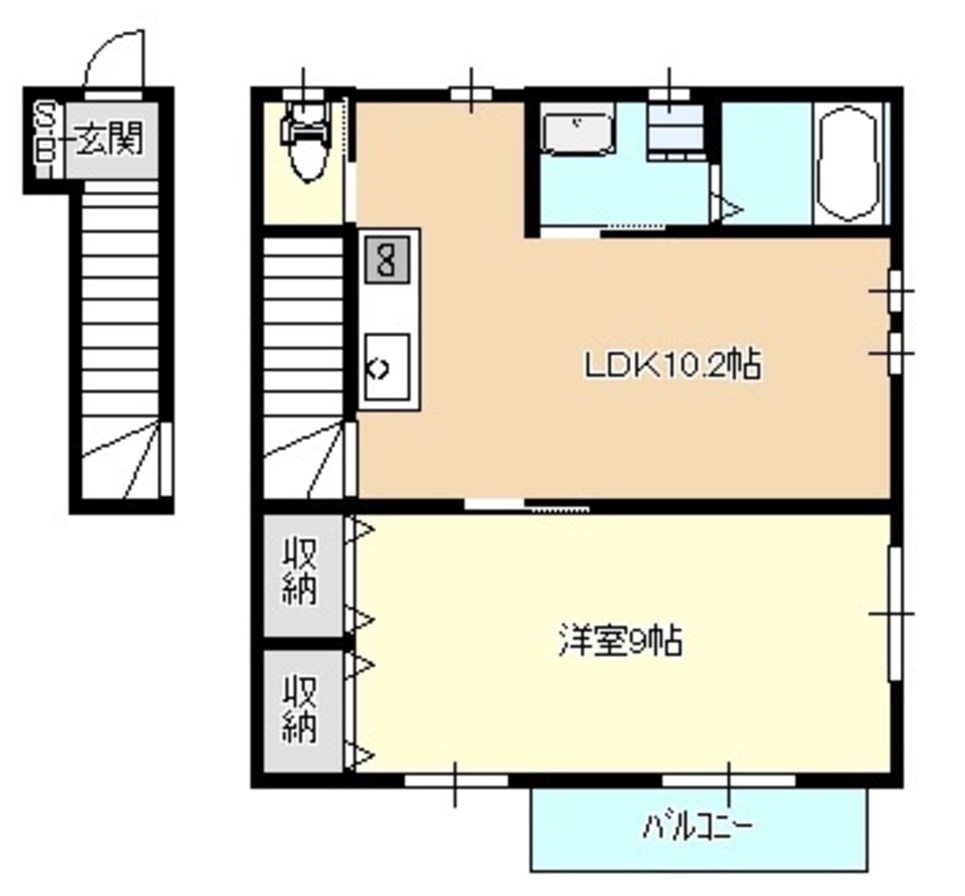 エフプレスト土支田B棟 間取り