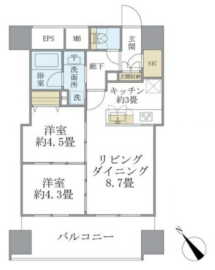 エミリブ東長崎 間取り